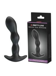 Черный анальный стимулятор простаты с вибрацией Special Anal Massager - 14,5 см. - Baile - в Прокопьевске купить с доставкой