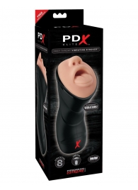 Мастурбатор-ротик Deep Throat Vibrating Stroker - Pipedream - в Прокопьевске купить с доставкой