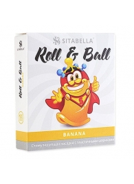 Стимулирующий презерватив-насадка Roll   Ball Banana - Sitabella - купить с доставкой в Прокопьевске