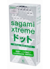 Презервативы Sagami Xtreme Type-E с точками - 10 шт. - Sagami - купить с доставкой в Прокопьевске