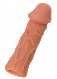 Телесная реалистичная насадка KOKOS Extreme Sleeve 05 с дополнительной стимуляцией - 12,7 см. - KOKOS - в Прокопьевске купить с доставкой