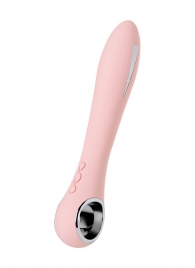 Розовый силиконовый вибратор с электростимуляцией GALVANI VIBE - 21 см. - ToyFa - купить с доставкой в Прокопьевске
