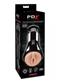 Телесный вибромастурбатор-вагина Cock Compressor Vibrating Stroker - Pipedream - в Прокопьевске купить с доставкой