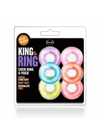 Набор из 6 эрекционных колец King of the Ring - Blush Novelties - в Прокопьевске купить с доставкой