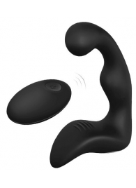 Черный вибромассажер простаты REMOTE BOOTY PLEASER - Dream Toys - в Прокопьевске купить с доставкой