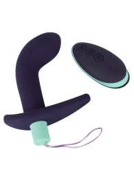 Темно-фиолетовый вибростимулятор простаты с пультом ДУ Remote Controlled Prostate Plug - Orion - в Прокопьевске купить с доставкой