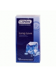 Презервативы с продлевающей смазкой Contex Long Love - 12 шт. - Contex - купить с доставкой в Прокопьевске