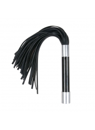 Черная плеть Easytoys Flogger With Metal Grip - 38 см. - Easy toys - купить с доставкой в Прокопьевске