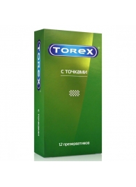 Текстурированные презервативы Torex  С точками  - 12 шт. - Torex - купить с доставкой в Прокопьевске