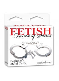 Металлические наручники Beginner s Metal Cuffs - Pipedream - купить с доставкой в Прокопьевске