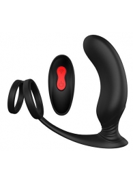 Черный массажер простаты REMOTE P-PLEASER - Dream Toys - в Прокопьевске купить с доставкой