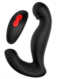 Черный вибромассажер простаты SWIRLING P-PLEASER - Dream Toys - в Прокопьевске купить с доставкой