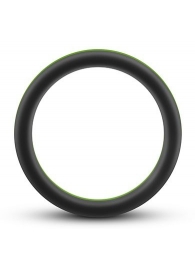 Черно-зеленое эрекционное кольцо Silicone Go Pro Cock Ring - Blush Novelties - в Прокопьевске купить с доставкой