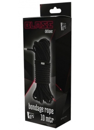 Черная веревка для бондажа BONDAGE ROPE - 10 м. - Dream Toys - купить с доставкой в Прокопьевске