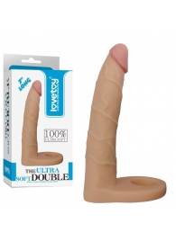 Телесная насадка-фаллоимитатор для двойного проникновения - 17 см. - Lovetoy - купить с доставкой в Прокопьевске