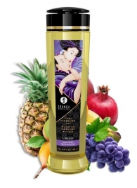 Массажное масло Libido Exotic Fruits с ароматом экзотических фруктов - 240 мл. - Shunga - купить с доставкой в Прокопьевске