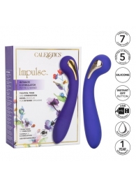 Фиолетовый вибромассажер с электростимуляцией Intimate Estim Petite G Wand - 19 см. - California Exotic Novelties - купить с доставкой в Прокопьевске