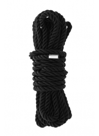 Черная веревка для шибари DELUXE BONDAGE ROPE - 5 м. - Dream Toys - купить с доставкой в Прокопьевске