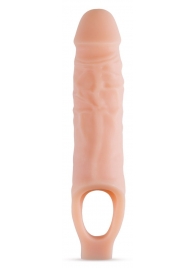 Телесный реалистичный фаллоудлинитель 9 Inch Silicone Cock Sheath Penis Extender - 22,86 см. - Blush Novelties - в Прокопьевске купить с доставкой