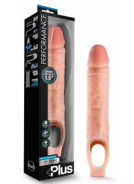 Телесный реалистичный фаллоудлинитель 10 Inch Silicone Cock Sheath Penis Extender - 25,4 см. - Blush Novelties - в Прокопьевске купить с доставкой