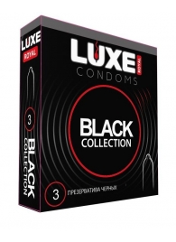 Черные презервативы LUXE Royal Black Collection - 3 шт. - Luxe - купить с доставкой в Прокопьевске