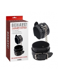 Черные наручники Be good Wrist Cuffs - Chisa - купить с доставкой в Прокопьевске