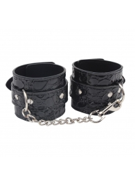 Черные наручники Be good Wrist Cuffs - Chisa - купить с доставкой в Прокопьевске