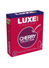 Презервативы с ароматом вишни LUXE Royal Cherry Collection - 3 шт. - Luxe - купить с доставкой в Прокопьевске