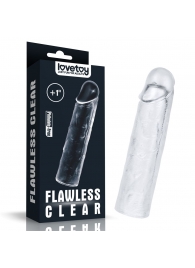 Прозрачная насадка-удлинитель Flawless Clear Penis Sleeve Add 1 - 15,5 см. - Lovetoy - в Прокопьевске купить с доставкой