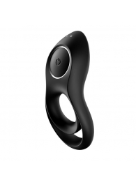 Черное эрекционное виброкольцо Legendary Duo - Satisfyer - в Прокопьевске купить с доставкой