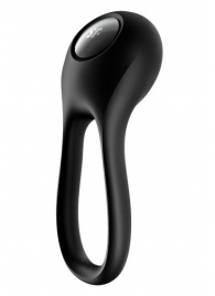Черное эрекционное виброкольцо Majestic Duo - Satisfyer - в Прокопьевске купить с доставкой