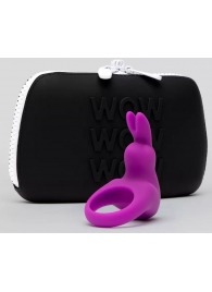 Фиолетовое эрекционное виброкольцо Happy Rabbit Cock Ring Kit - Happy Rabbit - в Прокопьевске купить с доставкой