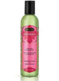 Массажное масло Naturals Strawberry Dreams с ароматом клубники - 236 мл. - Kama Sutra - купить с доставкой в Прокопьевске