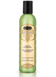 Массажное масло Naturals Vanilla Sandalwood с ароматом ванили и сандала - 236 мл. - Kama Sutra - купить с доставкой в Прокопьевске