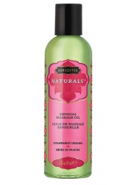 Массажное масло Naturals Strawberry Dreams с ароматом клубники - 59 мл. - Kama Sutra - купить с доставкой в Прокопьевске