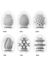 Набор из 6 мастурбаторов Tenga EGG IV с различным рельефом - Tenga - в Прокопьевске купить с доставкой