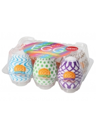 Набор из 6 мастурбаторов Tenga EGG IV с различным рельефом - Tenga - в Прокопьевске купить с доставкой
