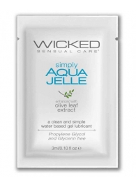 Гель-лубрикант Simply Aqua Jelle - 3 мл. - Wicked - купить с доставкой в Прокопьевске