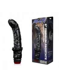 Черный вибромассажер простаты 6  Premium Prostate Massager - BlueLine - в Прокопьевске купить с доставкой