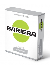 Ультратонкие презервативы Bariera Ultra Thin - 3 шт. - Bariera - купить с доставкой в Прокопьевске