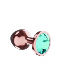 Пробка цвета розового золота с малиновым кристаллом Diamond Topaz Shine L - 8,3 см. - Lola Games - купить с доставкой в Прокопьевске