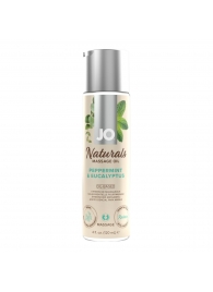 Массажное масло с ароматом перечной мяты и эвкалипта JO Naturals Peppermint   Eucalyptus - 120 мл. - System JO - купить с доставкой в Прокопьевске