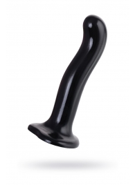 Черный стимулятор для пар P G-Spot Dildo Size M - 18 см. - Strap-on-me - в Прокопьевске купить с доставкой