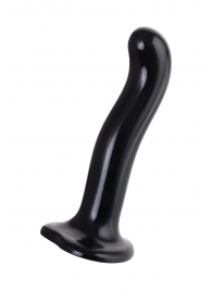 Черный стимулятор для пар P G-Spot Dildo Size M - 18 см. - Strap-on-me - в Прокопьевске купить с доставкой