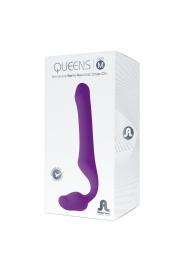 Лиловый безремневой страпон Queens M - Adrien Lastic - купить с доставкой в Прокопьевске