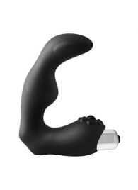 Черный вибромассажер простаты FantASStic Vibrating Prostate Massager - 11,3 см. - Dream Toys - в Прокопьевске купить с доставкой