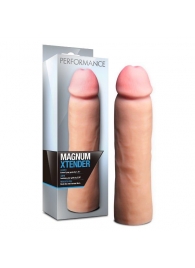 Телесная фаллическая насадка на пенис Magnum Xtender - 23 см. - Blush Novelties - в Прокопьевске купить с доставкой