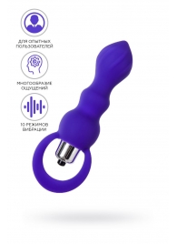Фиолетовая анальная вибровтулка Curvy - 14 см. - ToyFa в Прокопьевске Фиолетовая анальная вибровтулка Curvy - 14 см. - ToyFa