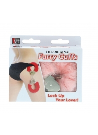 Металлические наручники с розовой меховой опушкой METAL HANDCUFF WITH PLUSH PINK - Dream Toys - купить с доставкой в Прокопьевске