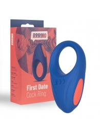 Синее эрекционное кольцо RRRING First Date Cock Ring - FeelzToys - в Прокопьевске купить с доставкой